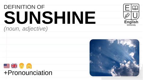 suhine|Sunshine Definition & Meaning .
